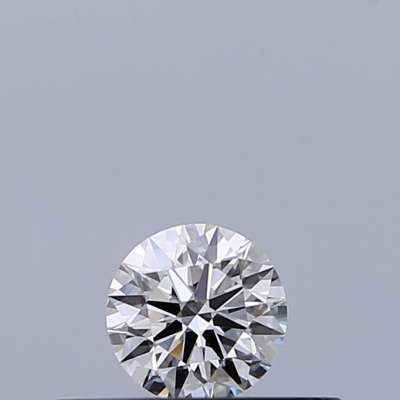 Certified Diamond IGI Carats 0.18 Color F Clarity VVS2  EX  EX  EX Fluorescence NON Brown No Milky No EyeClean 100%