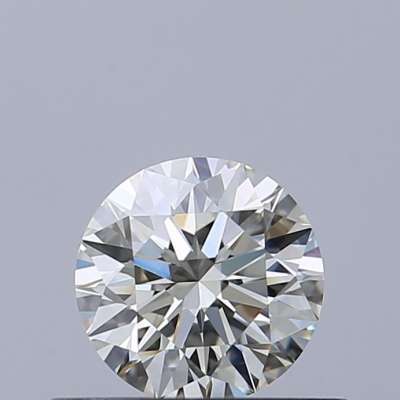 Certified Diamond IGI Carats 0.44 Color H Clarity VVS2  EX  EX  EX Fluorescence NON Brown No Milky No EyeClean 100%