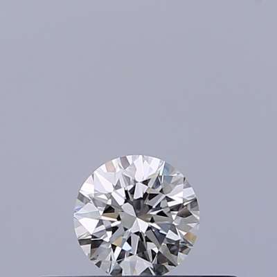Certified Diamond IGI Carats 0.18 Color F Clarity VVS2  EX  EX  EX Fluorescence NON Brown No Milky No EyeClean 100%