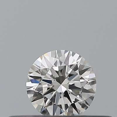 Diamante Certificato GIA Carati 0.19 Colore H Purezza VVS1  EX  EX  EX Fluorescenza FNT Brown No Milky No EyeClean 100%