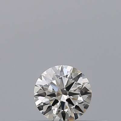 Diamante Certificato GIA Carati 0.19 Colore H Purezza VS1  EX  EX  EX Fluorescenza FNT Brown No Milky No EyeClean 100%