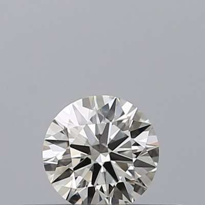 Certified Diamond IGI Carats 0.19 Color G Clarity VVS2  EX  EX  EX Fluorescence NON Brown No Milky No EyeClean 100%