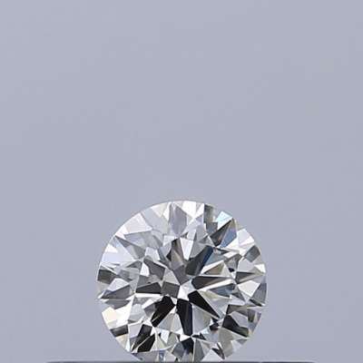 Certified Diamond IGI Carats 0.18 Color F Clarity VVS2  EX  EX  EX Fluorescence NON Brown No Milky No EyeClean 100%