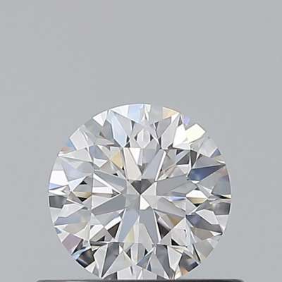Certified Diamond GIA Carats 0.5 Color D Clarity VVS1  EX  EX  EX Fluorescence MED Brown No Green No Milky No EyeClean 100%