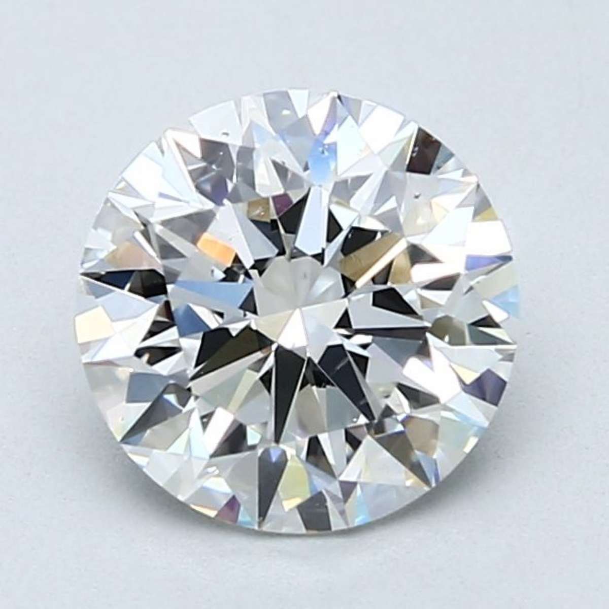 Diamante Certificato GIA Carati 1.9 Colore F Purezza SI1  EX  EX  EX Fluorescenza NON Brown No Green No Milky No EyeClean 100%