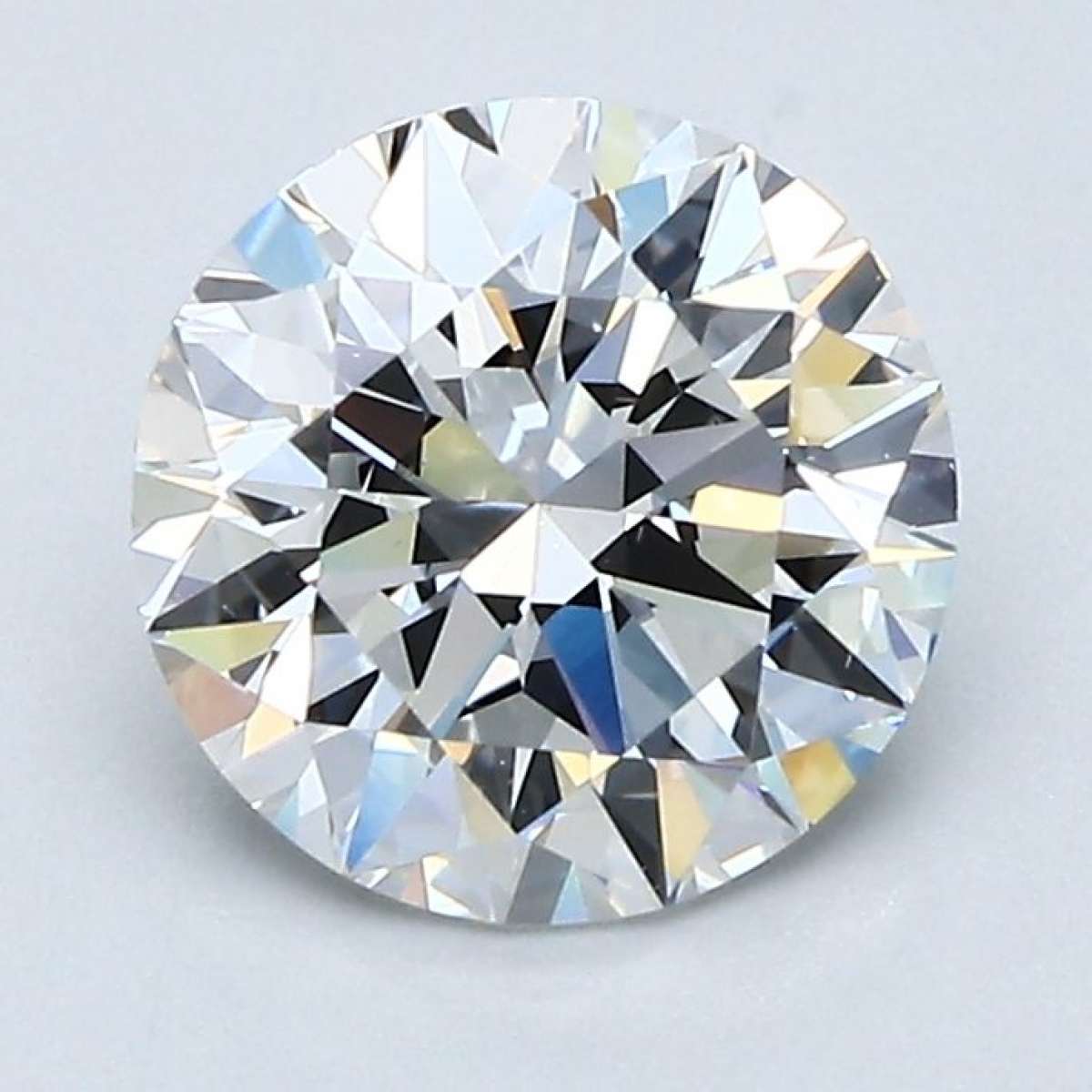 Certified Diamond GIA Carats 1.7 Color F Clarity VS2  EX  EX  EX Fluorescence NON Brown No Green No Milky No EyeClean 100%