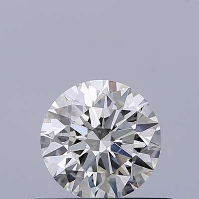 Certified Diamond IGI Carats 0.45 Color H Clarity VVS2  EX  EX  EX Fluorescence NON Brown No Milky No EyeClean 100%