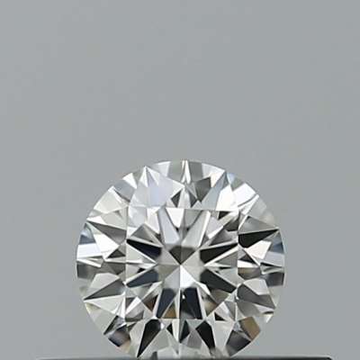 Diamante Certificato GIA Carati 0.19 Colore H Purezza VVS1  EX  EX  EX Fluorescenza NON Brown No Milky No EyeClean 100%