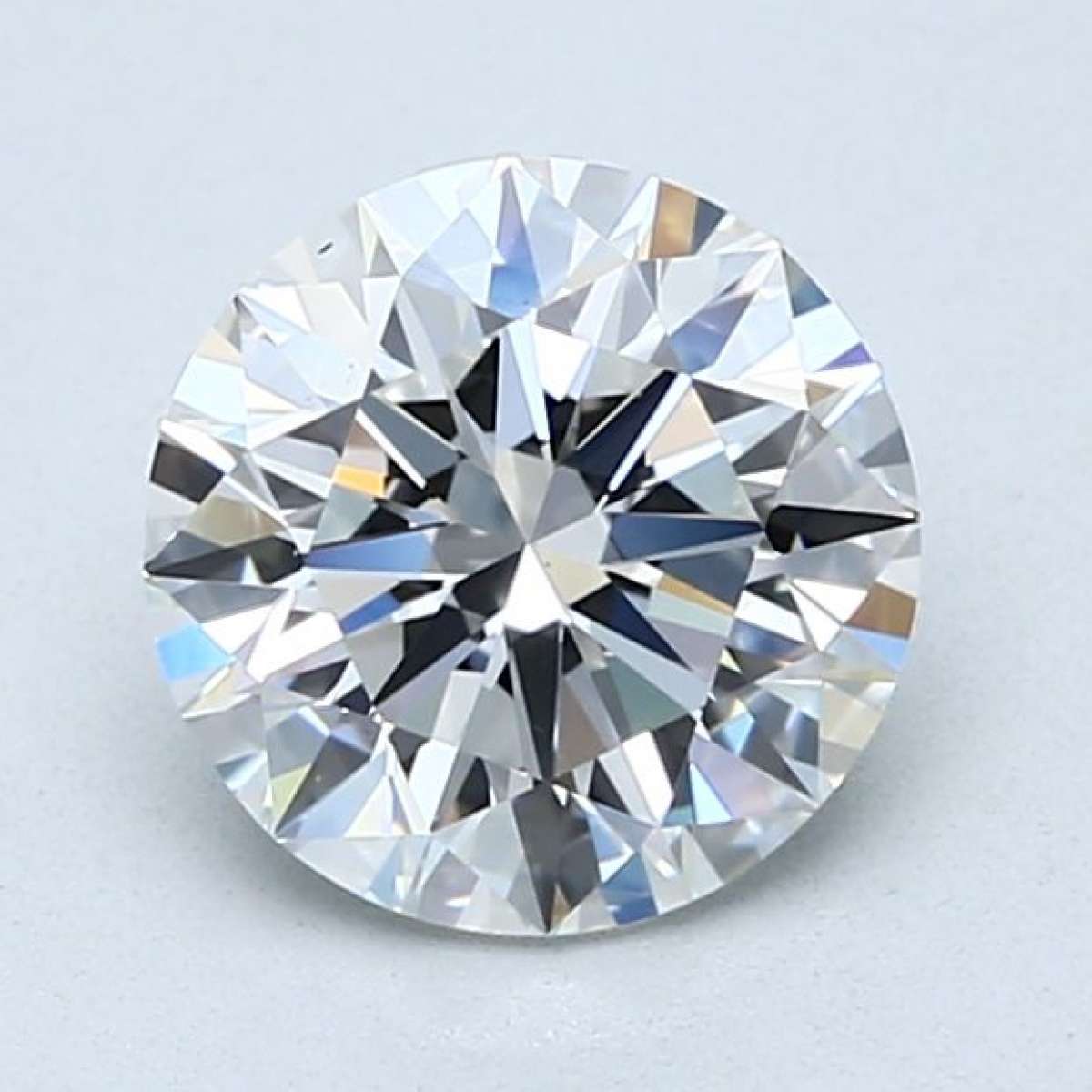 Certified Diamond GIA Carats 1.7 Color F Clarity VS2  EX  EX  EX Fluorescence NON Brown No Green No Milky No EyeClean 100%
