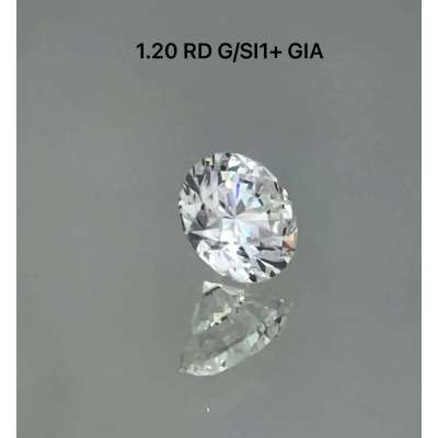 Certified Diamond GIA Carats 1.2 Color G Clarity SI1  EX  EX  EX Fluorescence NON Brown No Green No Milky No EyeClean 100%