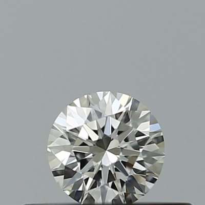 Certified Diamond IGI Carats 0.19 Color G Clarity VVS2  EX  EX  EX Fluorescence NON Brown No Milky No EyeClean 100%